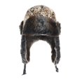 thumbnail image 2 of WITHMOONS Leopard Trooper Ear Flap Cap Trapper Hat Faux Fur CR7865 (Beige), 2 of 4