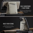 thumbnail image 3 of Allytechgroup 2 In 1 Wallet Case for iPhone 16, PU Leather Magnetic Case with Detachable Cards Holder Support Wireless Charging Full Body Protector Cover for iPhone 16, Gray, 3 of 11
