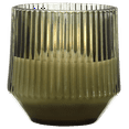 thumbnail image 3 of Bouclair Green Ribbed Glass LED Candle, 3 of 3