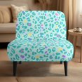 thumbnail image 2 of HELLHERO Colorful Leopard Elastic Bottom Stain Resistant Armless Accent Chair Protector Decorations Armless Accent Chair Cover for Armless Chair, 2 of 8