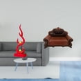 thumbnail image 2 of Escultura abstracta de fuego,Estatua de arte abstracto para decoración del hogar,Sofá en miniatura para muñecas,Muebles de casa de muñecas,modelo de sofá europeo,decoración,Modelo de, 2 of 8