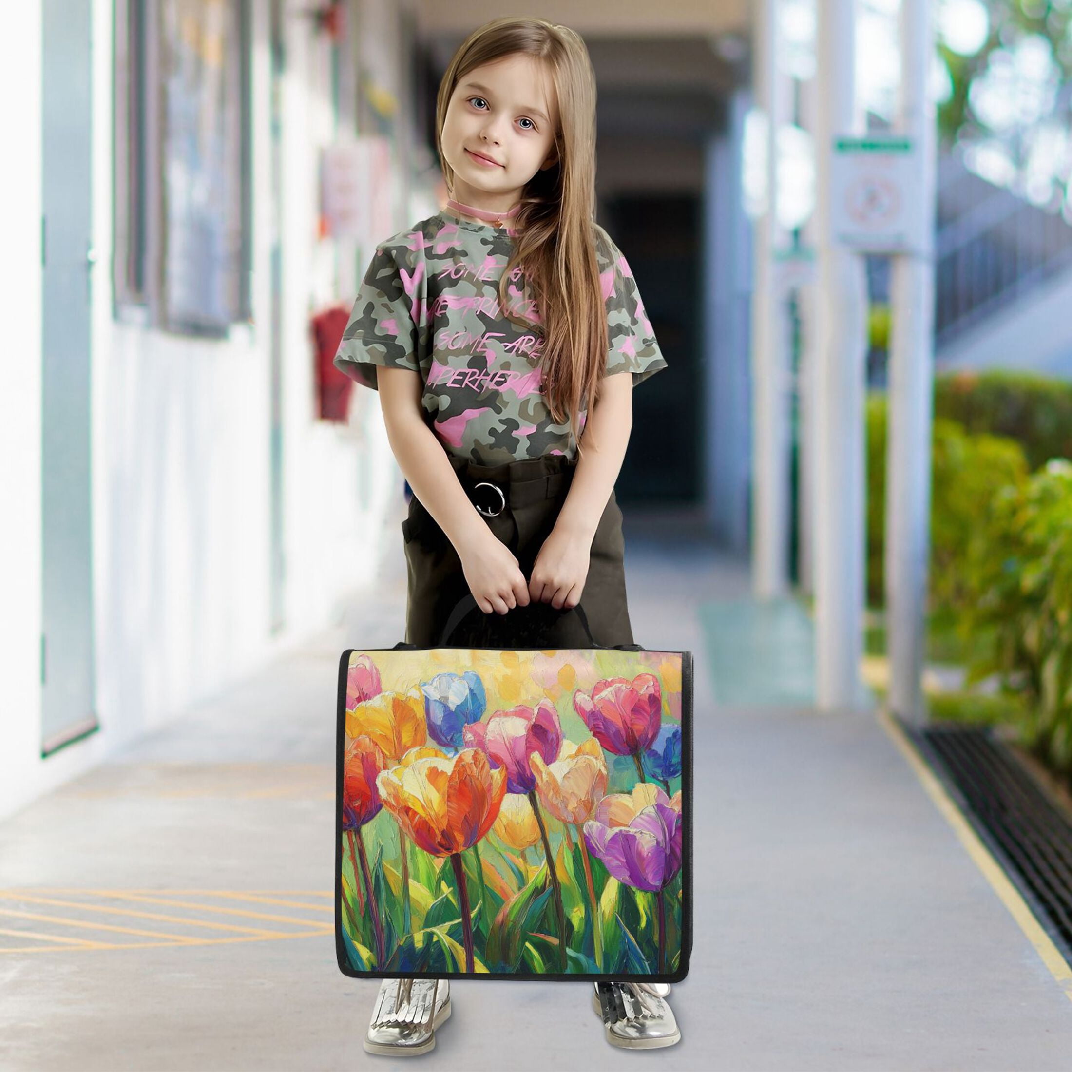 YAZAOO Zipper Binder trapper keeper Documents Organized Design Blossom & Berry Mosaic Printed