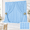 Blue-20FTx10FT (W5'xH10', 4 Panels), variant on Blush Pink Backdrop Curtains 30FTx10FT (W5'xH10', 6 Panels) for Events and Decor