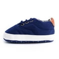 thumbnail image 5 of Bnwani Casual Shoes For Children Infant Girl Newborn Canvas Shoes Baby Boys Soft-Soled Casual New Shoes Dark Blue Size 0-6 M, 5 of 8