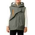 thumbnail image 1 of Older Kids' Jacket, School Style Loose Hooded Windproof Sleeveless Outdoor Jacket, 1 of 5