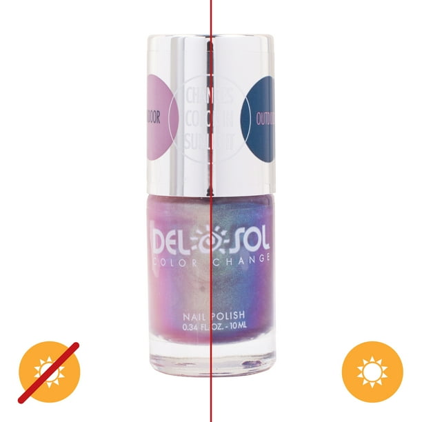 Del Sol Color-Changing Nail Polish - Chasing Rainbows fl oz - Del Sol Color-Changing Nail Polish - Chasing Rainbows fl oz -
