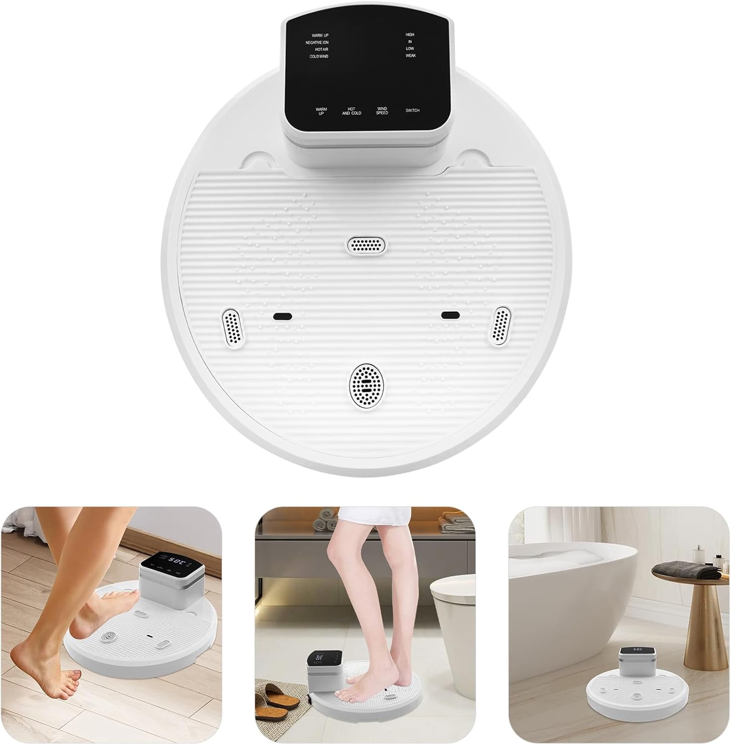 Body Dryer Negative Ions Body Heater Blow Dryer with 4 Wind Speeds and LED Body Care Dryer for Bathroom Swimming Pool