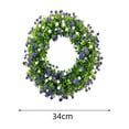 thumbnail image 3 of 13.4 Inch Farmhouse Spring Wreath for Front Door - Colorful Cottage Artificial Wreath, All Seasons Home Decor for Wall Window and Festival Party, 3 of 5