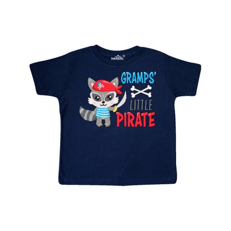 

Inktastic Gramps Little Pirate Cute Raccoon with Sword Gift Toddler Boy or Toddler Girl T-Shirt