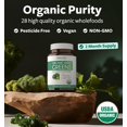 thumbnail image 3 of Healths Harmony Organic Super Greens Complete Superfood Immune Support Supplement, 120 Tablets, 3 of 9