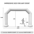 thumbnail image 6 of Wellcomer 21Ft Airtight Inflatable Arch , Polygon archway with air pump - White, 6 of 7