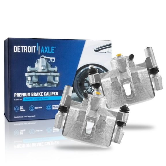 Detroit Axle - 2pc Rear Brake Calipers for 1999-2003 Lexus RX300 Disc Brake Calipers w/Brackets 2000 2001 2002 RX300 RX300 Replacement Assembly