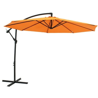 cheap patio umbrellas for sale California Umbrella 8.5' Pagoda Series Patio Umbrella White Aluminum Pole  Push Lift Sunbrella Natural and Pacific Blue