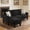 Black01, variant on BSHTI Modern 72.64" L-Shaped Sectional Sofa with Movable Ottoman and Storage Pocket, 3-Seater Upholstered Couch for Living Room, Black