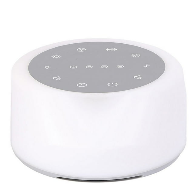 White Noise Machine for Sleep, Portable Sound Machine with 7 Color Night Light & Adjustable Brightness, 10 Natural Sounds & White Noise Varieties for Enhanced Sleep