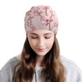 thumbnail image 2 of Naloa Orchids Flowers Soft Beanie Hat, Knit Beanie Daily Beanie in Fine Knit for Women Men Winter Travel, Outdoor, 2 of 7