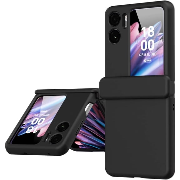 LINLIN Case for OPPO Find N2 Flip Phone Case with Small Screen Protector & Hinge Magnet Comfortable Design Accurate Hole Position
