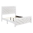 thumbnail image 3 of Tcbosik Queen Size Bed Frame with Headboard, Wood Platform Bed, Box Spring Needed, White, 3 of 6