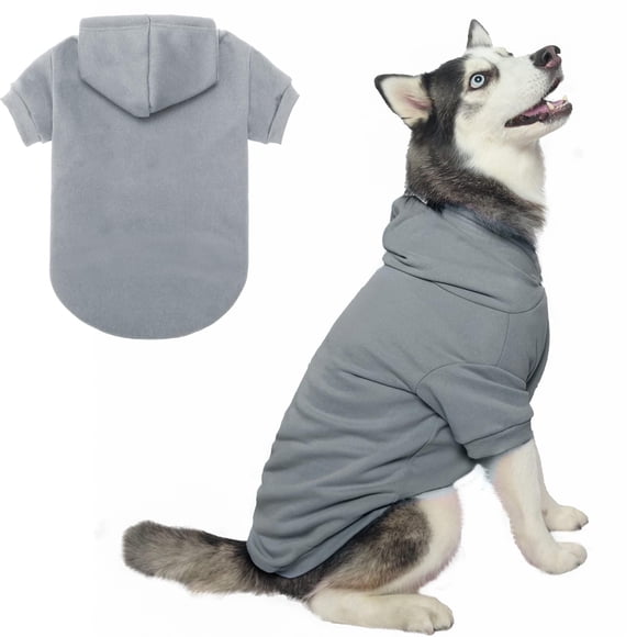 BINGPET Chiens à Capuche - Chandail en Molleton Doublé en Polaire pour Chiot Automne Chandail Doux et Chaud Vêtements d'Hiver pour Petits Moyens Grands Chiens et Chats