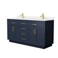 thumbnail image 2 of Wyndham Collection Wcg262666d-Qtz-Unsmxx Beckett Tk 66" Free Standing Double Basin Vanity, 2 of 7
