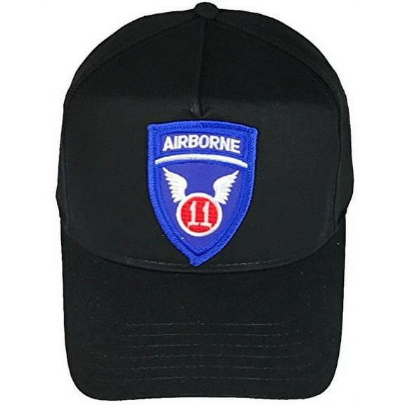 11TH AIRBORNE DIVISION HAT - BLACK - Veteran Owned Business