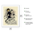 thumbnail image 2 of Colin - Vendor of Chiseled Jewelry & Modern Art Objects (Bijoux Ciselés Objets d’Art Moderne) - Vintage Advertising Poster by Leonetto Cappiello c.1903 - Fine Art Rolled Canvas Print 20in x 26in, 2 of 4