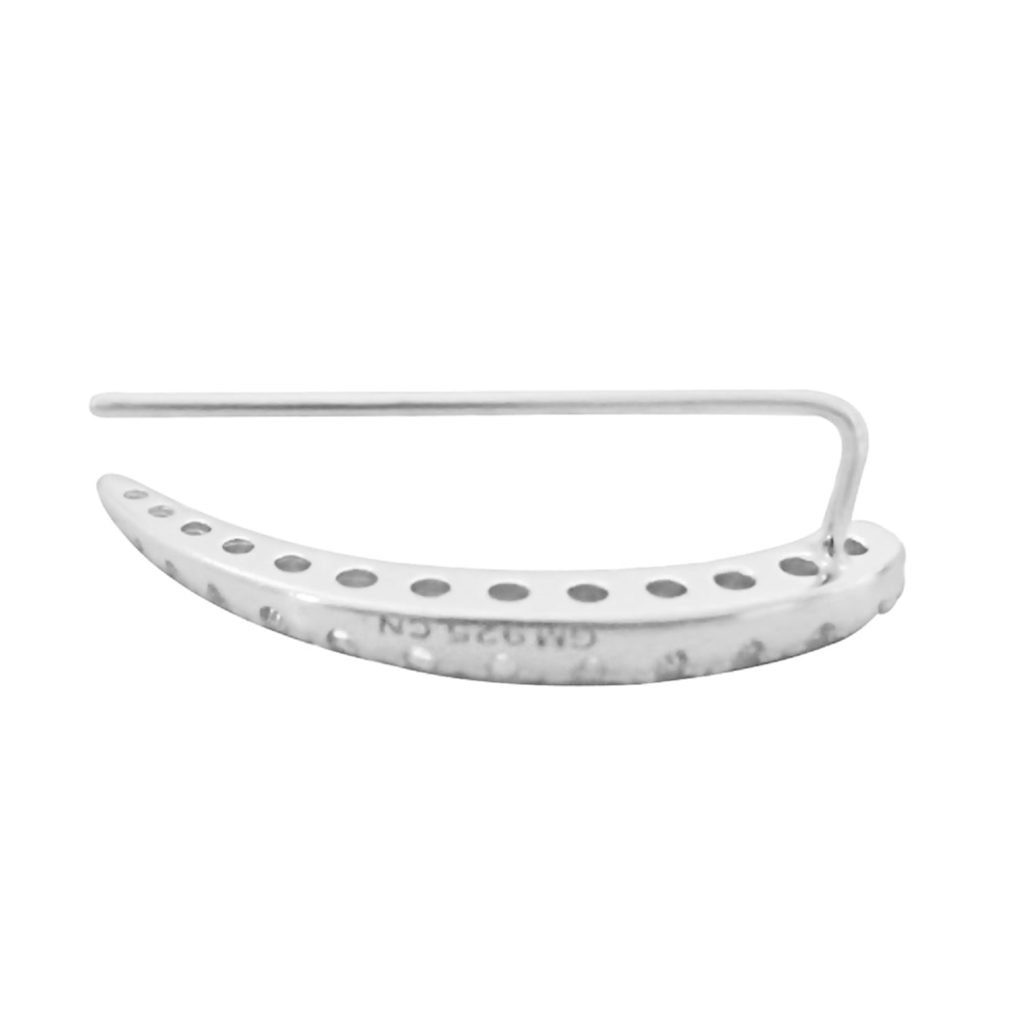 Ritastephens Climber Earrings 1 inch long Real Sterling Silver 925 Clear CZs