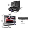 thumbnail image 4 of Car DVR 3/2 Cameras Lens 4.0 Inch Dash Camera Dual Lens with Rearview Camera, 4 of 4