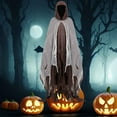 thumbnail image 4 of DAMAI Halloween Hooded Cloak,Scary Ghost Tattered Robe,Renaissance Medieval Wizard Death Cape for Adult Men Women, 4 of 6
