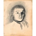 thumbnail image 2 of Jens Juel 15x18 Gold Ornate Wood Frame and Double Matted Museum Art Print Titled - Self Portrait by Artificial Light (1763 - 1764), 2 of 4