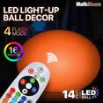 thumbnail image 3 of MoNiBloom LED Oblate Ball Light, RGB Color Changing Lamp with Remote Control, Rechargeable Moon Lamp Beside Desk Lamp Home/Party/Lawn/Desk Decor, Large, 3 of 11