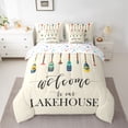 thumbnail image 2 of Feelyou Boat Paddle Twin Bedding Sets 7pcs, Rustic Lake House Bedding Comforter Set, 2 of 8