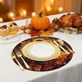 thumbnail image 4 of Oioii Pumpkin Leaves Fall Placemats,15.75x15.75in Seasonal Thanksgiving Holiday Table Mats for Party Kitchen Dining Decoration, 4 of 6