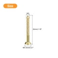 thumbnail image 2 of Uxcell 60Pack M3 x 30mm Brass Slotted Drive Flat Head Wood Screws Self Tapping Screw, 2 of 6