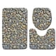 thumbnail image 1 of Juego de alfombras de baño con estampado de piedra 3D, alfombrillas de baño antideslizantes, alfombrillas decorativas para asiento de inodoro, alfombra 3 piezas seitruly JJ25267-02, 1 of 5