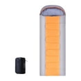 thumbnail image 2 of colaxi Envelope Sleeping Bag Camping Sleeping Bag Portable with Storage Bag Single Person Four Seasons Lightweight for Cold Weather Orange Gray 2.2kg, 2 of 10