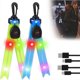 thumbnail image 1 of Blue and Green 2-Pack LED Flashing Lights for School Bag Reflectors with Colorful Lights USB Rechargeable, 1 of 5