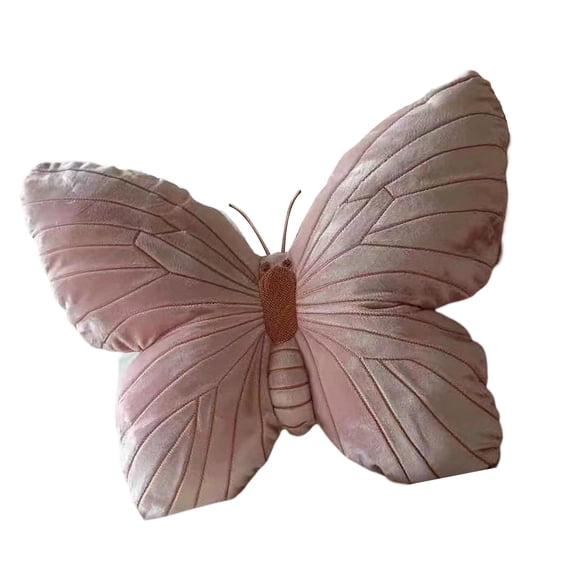 Butterfly Shape Pillow Decorative Throw Plush Velvets Cushion Decors for Bedroom Living Room Sofa Couch Pillow Decors
