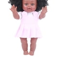 thumbnail image 3 of Afroamericano Reborn Simulación Negro Esmalte completo Baby Doll Girl Toy (Q), 3 of 5
