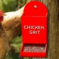 thumbnail image 3 of Oyster Shell and Grit Feeder, Hanging Chicken Feeder Trough, Chicken Coop Accessories (Black-B), 3 of 7