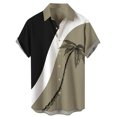 thumbnail image 1 of Camisas Hombre Manga Larga Camisa floral para hombres Tropical Casual Manga corta Botón abajo Impreso Camisas de playa (AG, XL), 1 of 4