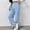*Light Blue, variant on ClodeEU Womens High Waisted Wide Leg Pants ,Pleated Tailored Business Trousers with Pockets Navy,Womens Plus S