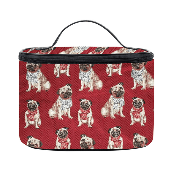 Pug Dog Toiletry Vanity Travel Bag