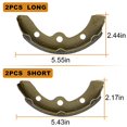 thumbnail image 3 of LEAPGOMAX Club Car Brake Shoes and Spring Kit for DS G&E 1995-up (Automatic Adjust)& Precedent 1018232-01 Golf Cart Replacement Brake Shoe Pads (2 Short & 2 Long), 3 of 5