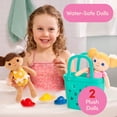 thumbnail image 2 of Battat Snuggle & Splash Bath Doll Set with Water-Safe Plush Dolls, Basket, and Stacking Boats for Toddlers 2 Years +, 2 of 8