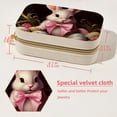 thumbnail image 5 of Easter Velvet Portable Decorative Box with Removable Compartment - Jewelry Stand, Necklace Organizer, and Gift, 5 of 7