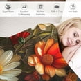 thumbnail image 3 of JRXY Flannel Fleece Blanket - Flower Market Oxeye Daisies - Soft and Cozy - Lightweight and Durable - Multiple Sizes Available White, 3 of 6