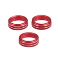 thumbnail image 1 of Cubierta de perilla de control de aire acondicionado Unique Bargains para Honda Fit 2020-2023, trim de aluminio frontal rojo, 3 piezas, 1 of 7