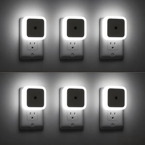 BN-LINK Auto-On/Off Night Lights, 6-Pack, Dusk to Dawn Sensor