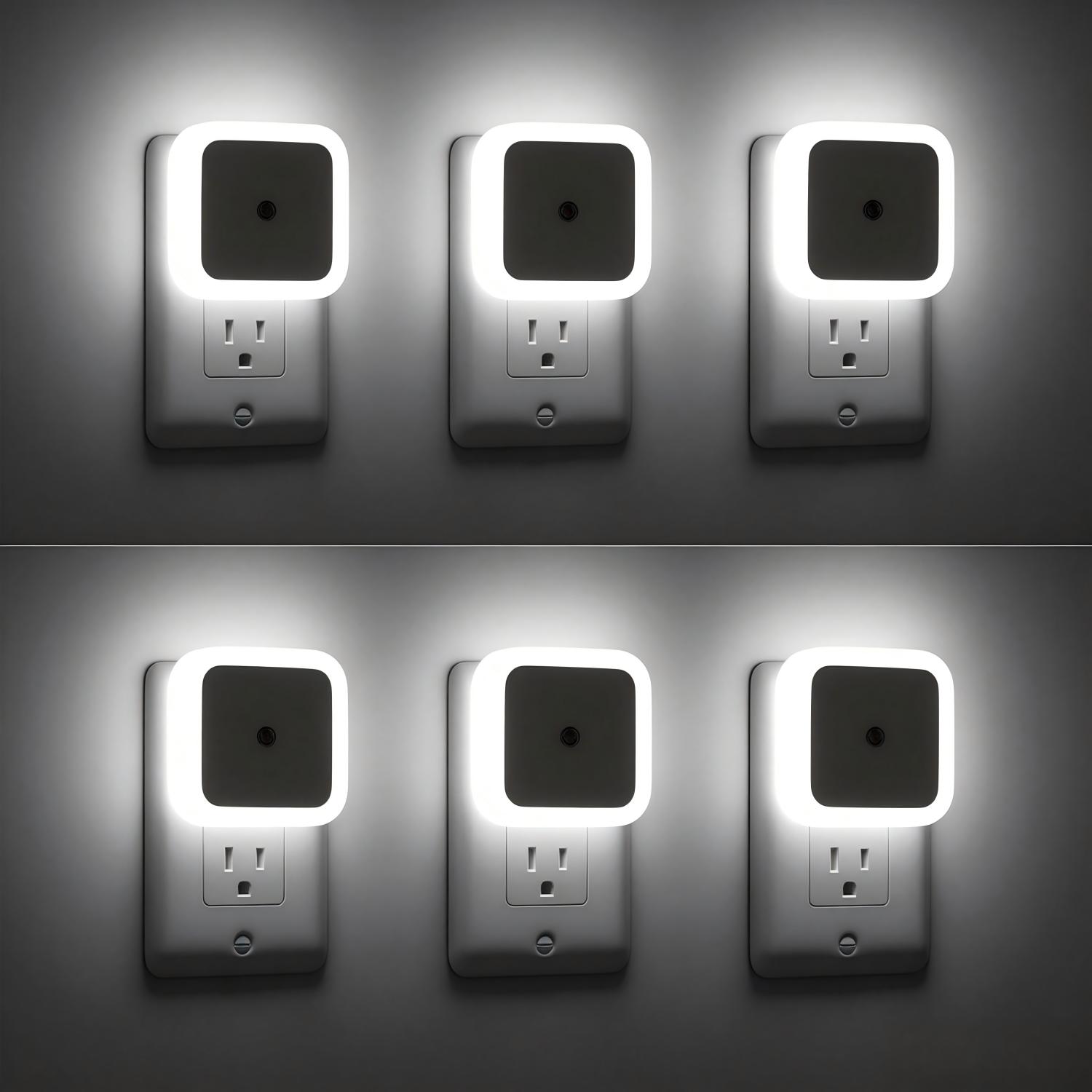 BN-LINK Auto-On/Off Night Lights, 6-Pack, Dusk to Dawn Sensor
